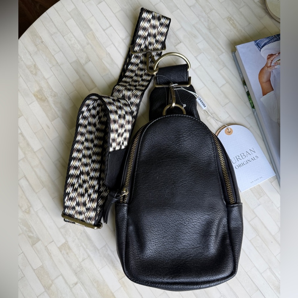 Anthropologie Liberty Sling bag Black